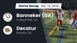 Recap: Banneker  (GA) vs. Decatur  2018