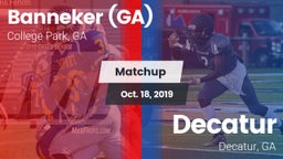 Matchup: Banneker  vs. Decatur  2019