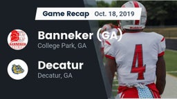 Recap: Banneker  (GA) vs. Decatur  2019
