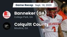 Recap: Banneker  (GA) vs. Colquitt County  2020