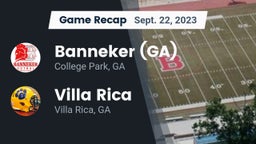 Recap: Banneker  (GA) vs. Villa Rica  2023