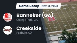 Recap: Banneker  (GA) vs. Creekside  2023