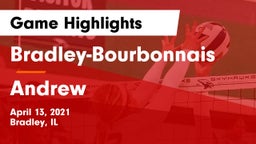 Bradley-Bourbonnais  vs Andrew  Game Highlights - April 13, 2021