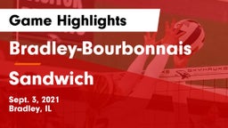 Bradley-Bourbonnais  vs Sandwich  Game Highlights - Sept. 3, 2021