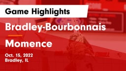 Bradley-Bourbonnais  vs Momence  Game Highlights - Oct. 15, 2022