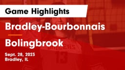 Bradley-Bourbonnais  vs Bolingbrook  Game Highlights - Sept. 28, 2023