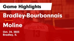 Bradley-Bourbonnais  vs Moline  Game Highlights - Oct. 24, 2023