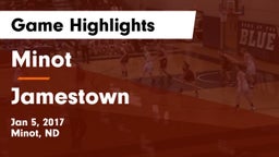 Minot  vs Jamestown  Game Highlights - Jan 5, 2017
