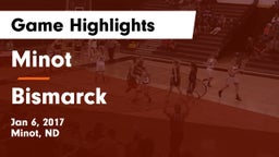 Minot  vs Bismarck  Game Highlights - Jan 6, 2017
