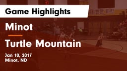 Minot  vs Turtle Mountain  Game Highlights - Jan 10, 2017