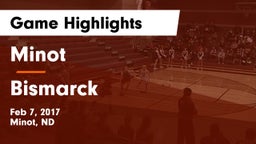 Minot  vs Bismarck  Game Highlights - Feb 7, 2017