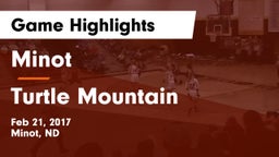 Minot  vs Turtle Mountain  Game Highlights - Feb 21, 2017