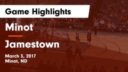 Minot  vs Jamestown  Game Highlights - March 3, 2017