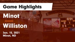 Minot  vs Williston  Game Highlights - Jan. 15, 2021
