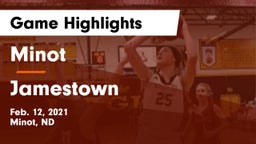 Minot  vs Jamestown  Game Highlights - Feb. 12, 2021