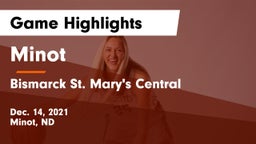 Minot  vs Bismarck St. Mary's Central  Game Highlights - Dec. 14, 2021