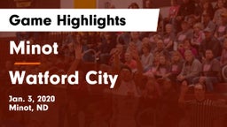 Minot  vs Watford City  Game Highlights - Jan. 3, 2020