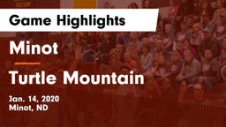 Minot  vs Turtle Mountain  Game Highlights - Jan. 14, 2020