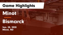Minot  vs Bismarck  Game Highlights - Jan. 28, 2020