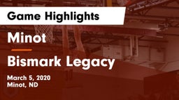 Minot  vs Bismark Legacy Game Highlights - March 5, 2020