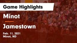 Minot  vs Jamestown  Game Highlights - Feb. 11, 2021