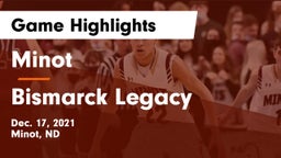 Minot  vs Bismarck Legacy  Game Highlights - Dec. 17, 2021