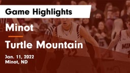 Minot  vs Turtle Mountain  Game Highlights - Jan. 11, 2022