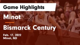 Minot  vs Bismarck Century  Game Highlights - Feb. 17, 2022