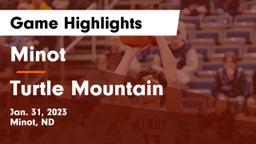 Minot  vs Turtle Mountain  Game Highlights - Jan. 31, 2023