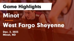 Minot  vs West Fargo Sheyenne  Game Highlights - Dec. 2, 2023