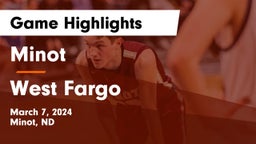 Minot  vs West Fargo  Game Highlights - March 7, 2024