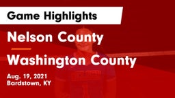 Nelson County  vs Washington County  Game Highlights - Aug. 19, 2021