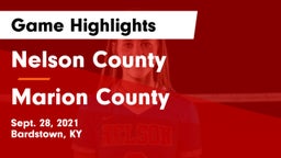 Nelson County  vs Marion County  Game Highlights - Sept. 28, 2021