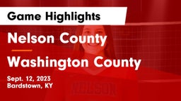 Nelson County  vs Washington County  Game Highlights - Sept. 12, 2023