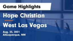 Hope Christian  vs West Las Vegas Game Highlights - Aug. 23, 2021