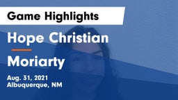 Hope Christian  vs Moriarty  Game Highlights - Aug. 31, 2021