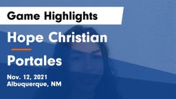 Hope Christian  vs Portales  Game Highlights - Nov. 12, 2021