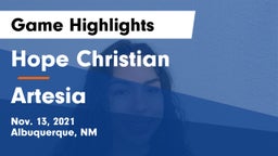 Hope Christian  vs Artesia  Game Highlights - Nov. 13, 2021