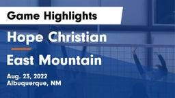 Hope Christian  vs East Mountain Game Highlights - Aug. 23, 2022
