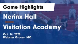 Nerinx Hall  vs Visitation Academy  Game Highlights - Oct. 14, 2020