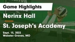 Nerinx Hall  vs St. Joseph's Academy Game Highlights - Sept. 15, 2022