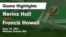 Nerinx Hall  vs Francis Howell  Game Highlights - Sept. 22, 2022