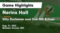 Nerinx Hall  vs Villa Duchesne and Oak Hill School Game Highlights - Aug. 31, 2022