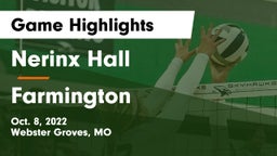 Nerinx Hall  vs Farmington  Game Highlights - Oct. 8, 2022