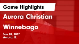 Aurora Christian  vs Winnebago  Game Highlights - Jan 20, 2017