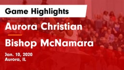 Aurora Christian  vs Bishop McNamara  Game Highlights - Jan. 10, 2020