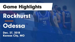 Rockhurst  vs Odessa  Game Highlights - Dec. 27, 2018