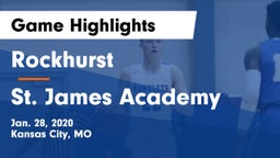 Rockhurst  vs St. James Academy  Game Highlights - Jan. 28, 2020