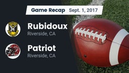 Recap: Rubidoux  vs. Patriot  2017