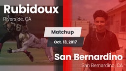 Matchup: Rubidoux  vs. San Bernardino  2017